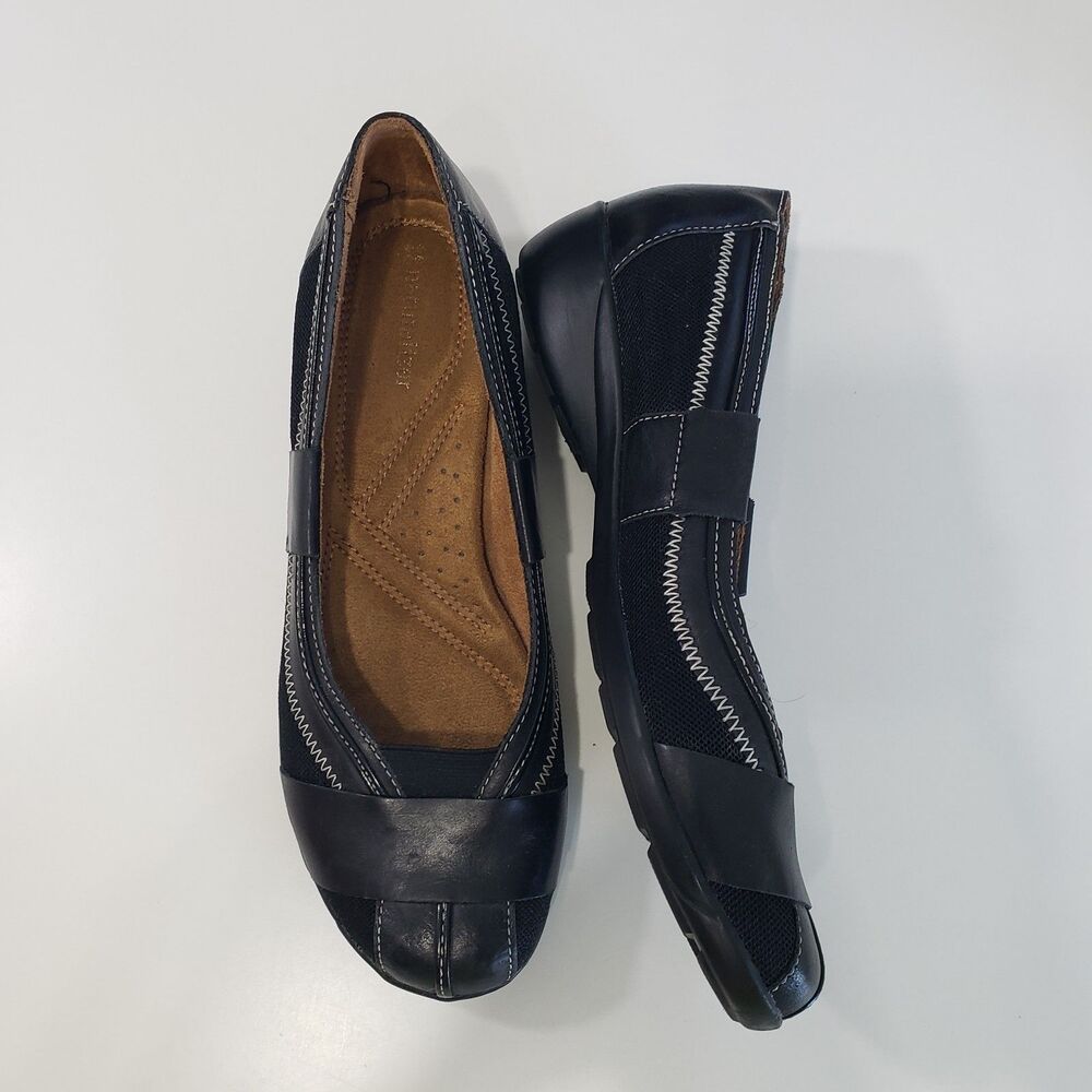 Naturalizer Women's Black Leather Flats, Size 8 M - Picture 3 of 8